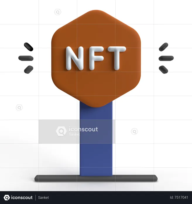 NFT Land  3D Icon