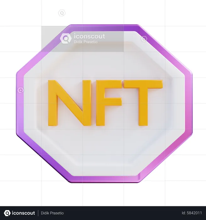 Nft Logo  3D Icon
