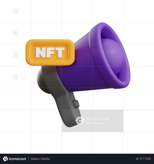 Nft Marketing  3D Icon