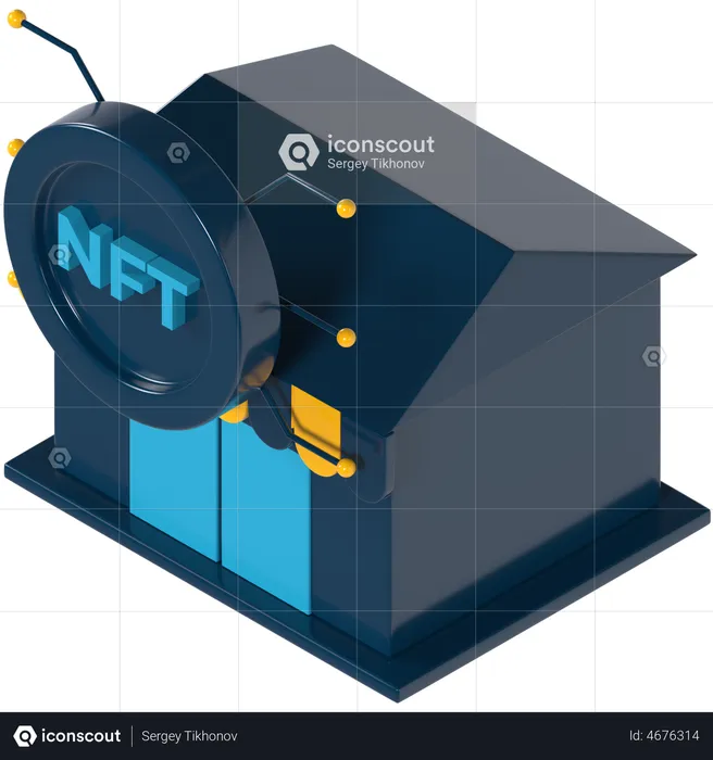 Nft Marketplace  3D Illustration