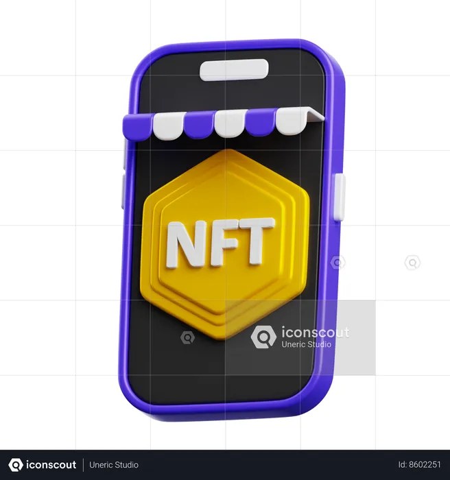 Mercado NFT  3D Icon