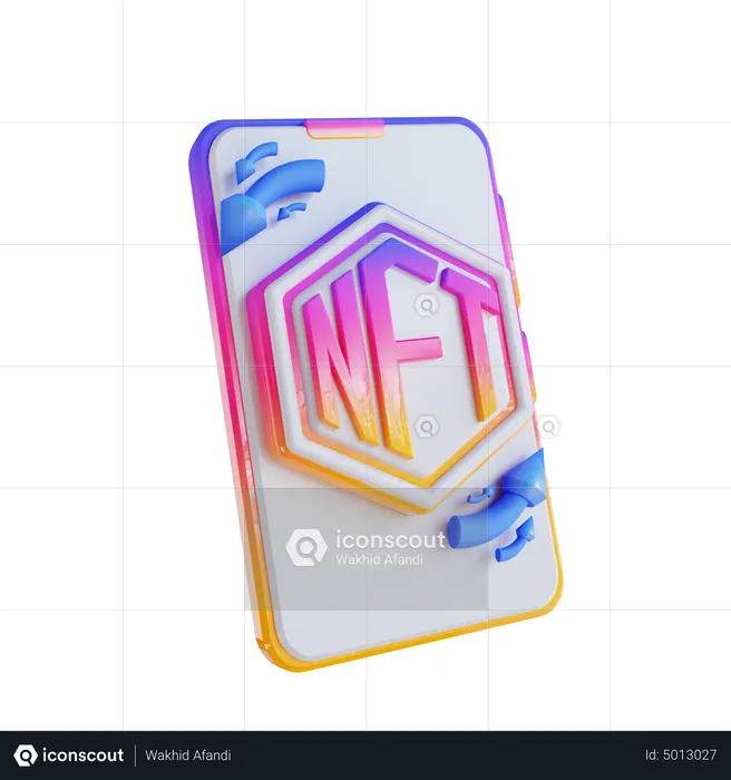 Nft Mobile Exchange  3D Icon