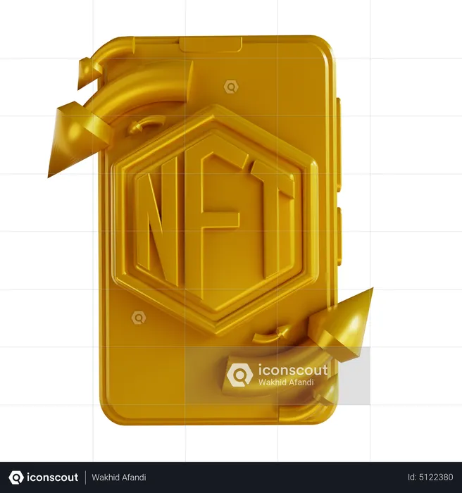 Nft Mobile Exchange  3D Icon