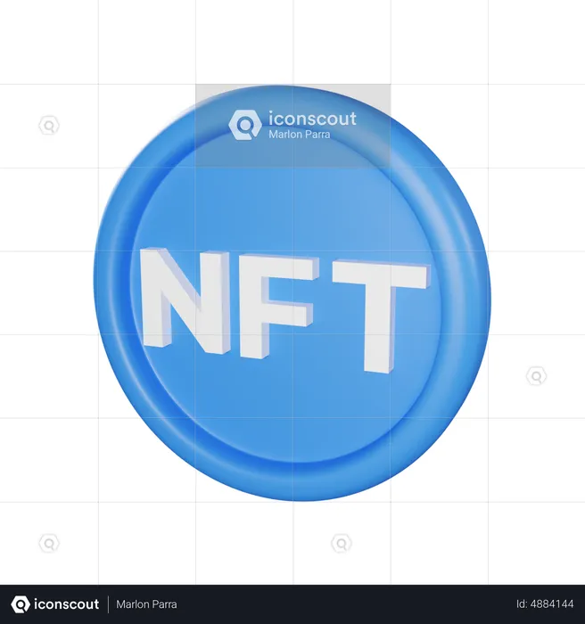 Moeda nft  3D Icon