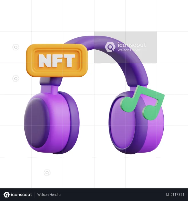 Musique nft  3D Icon