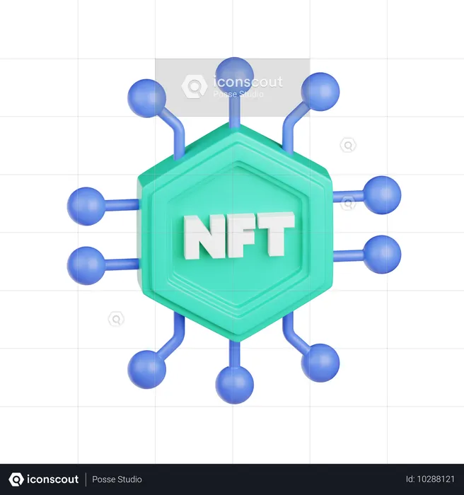 NFT ネットワーク  3D Icon