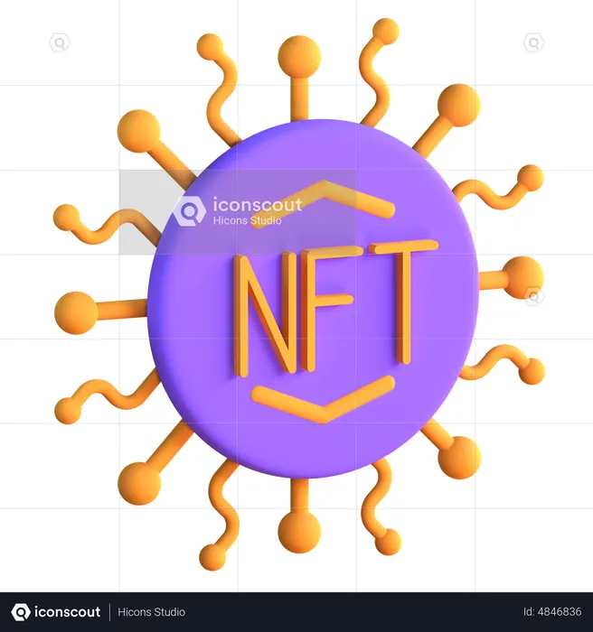 Nft Network  3D Icon