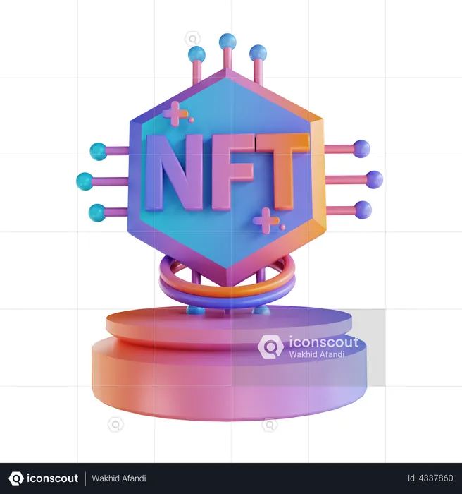 Nft Network  3D Illustration