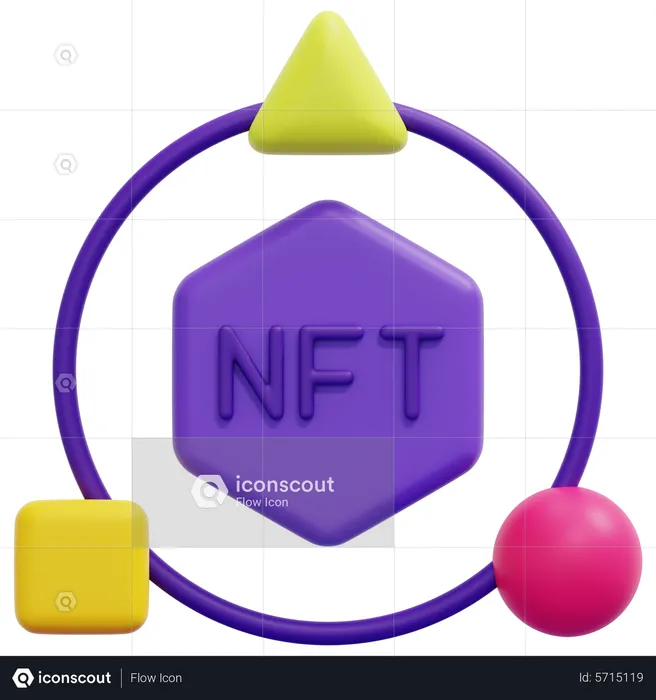 NFT-Ökosystem  3D Icon