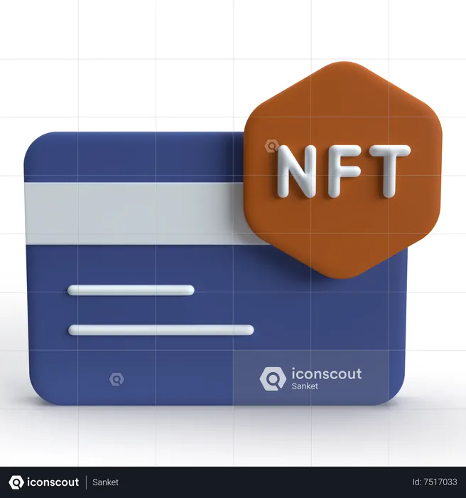 Paiement nft  3D Icon