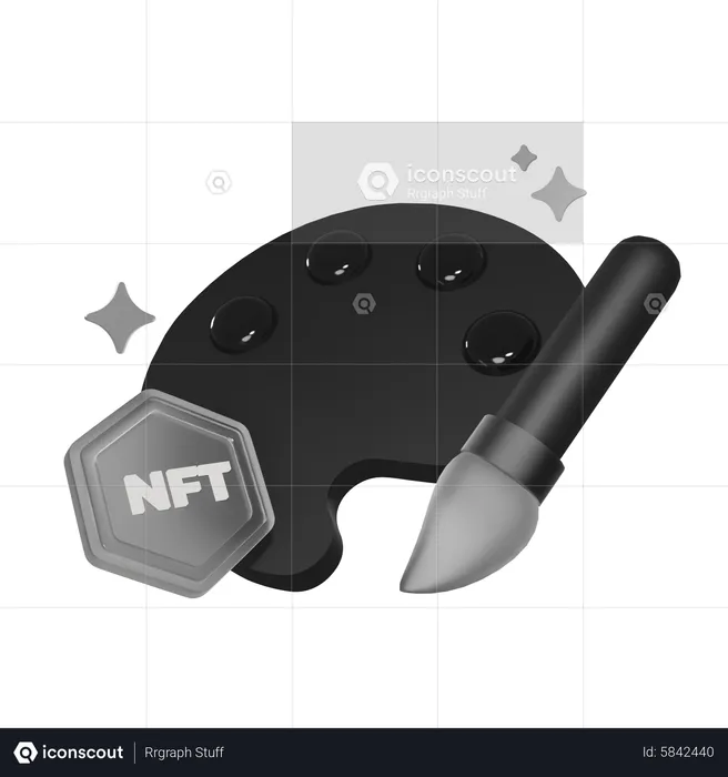 Nft Painting  3D Icon