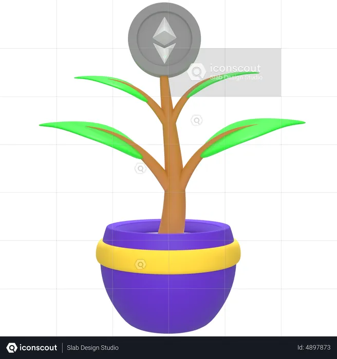 Nft Plant  3D Icon