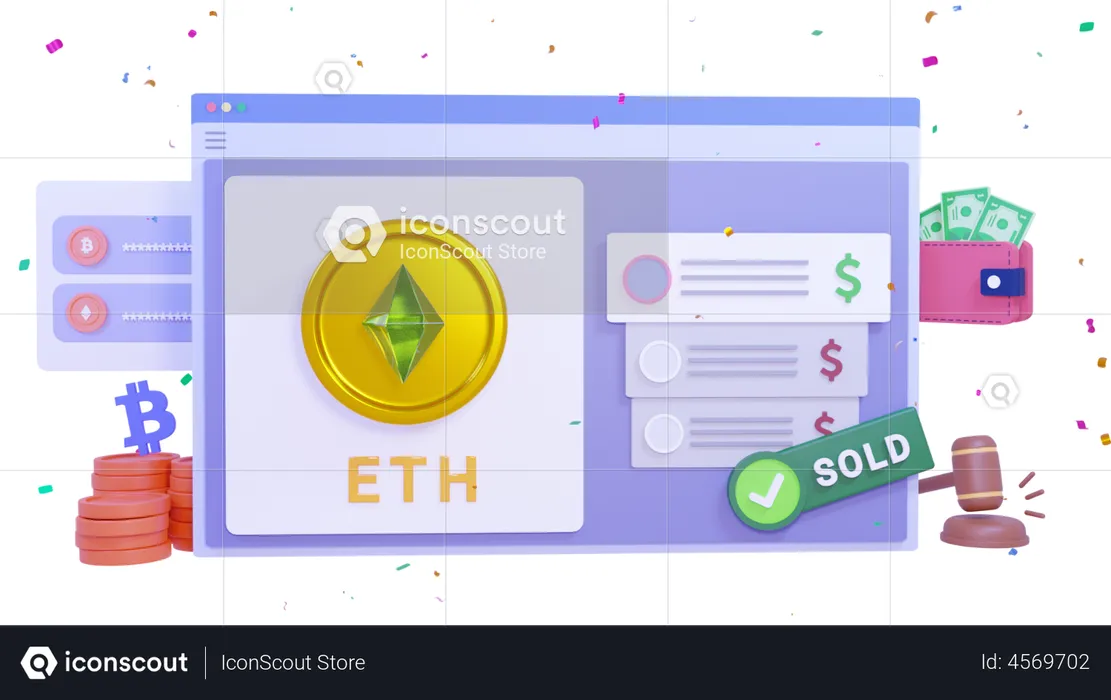 Nft Platform Website  3D Icon