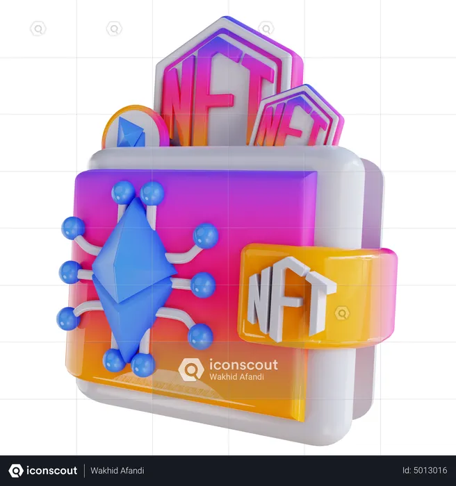 Portefeuille nft  3D Icon