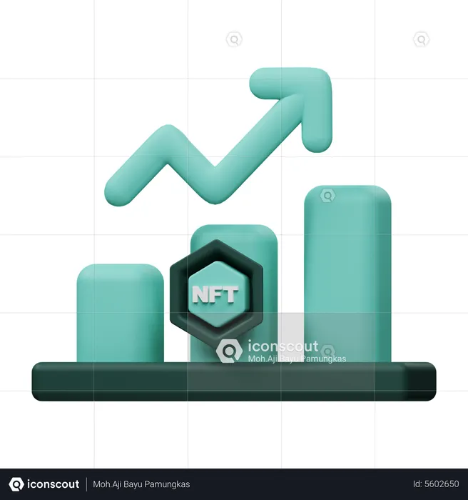 Nft Profit Chart  3D Icon