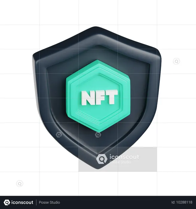 NFT 보호  3D Icon