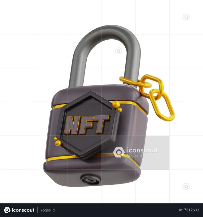 Protection nft  3D Icon