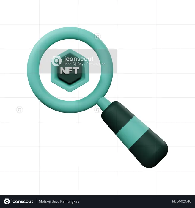 Recherche nft  3D Icon