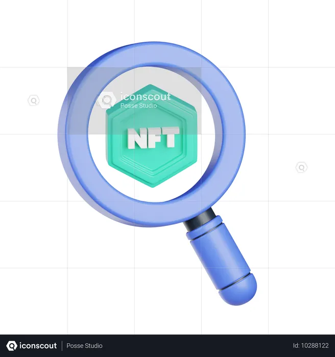 Nft Search  3D Icon