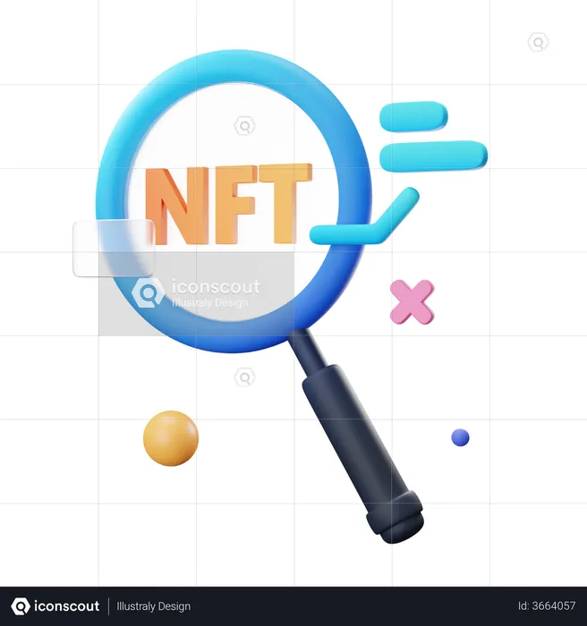 Nft Search  3D Icon