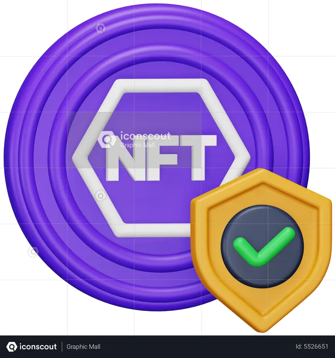 Nft Secure  3D Icon