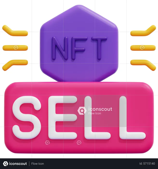 Nft Sell  3D Icon