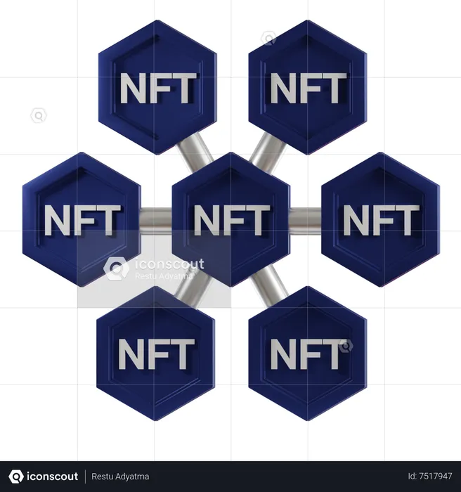 NFT Share  3D Icon