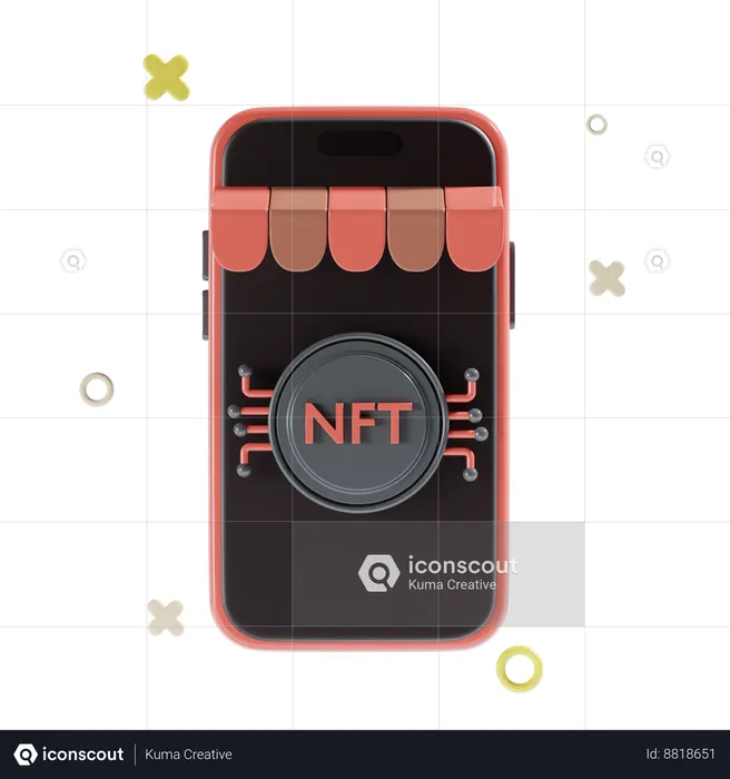 Nft Shop  3D Icon