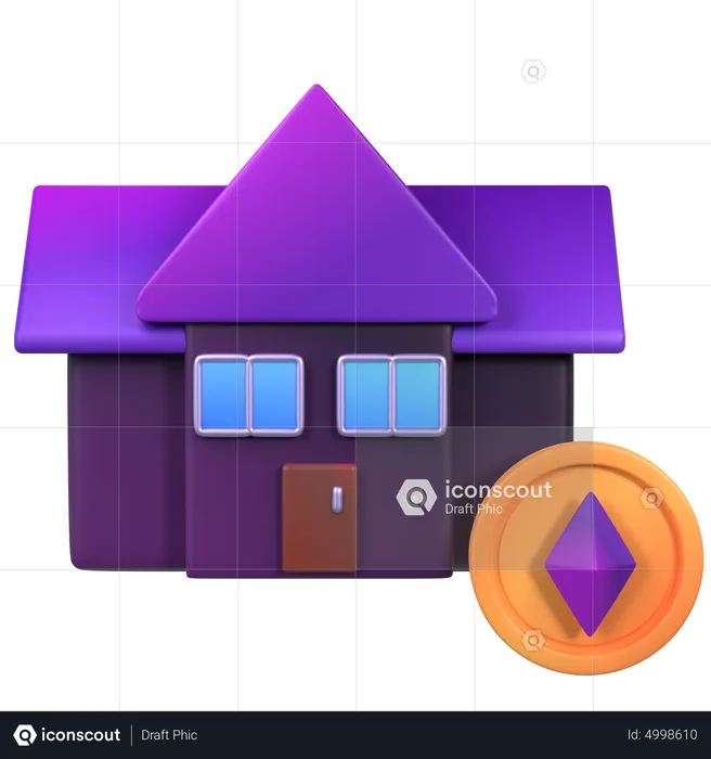 NFT Smart Home  3D Icon