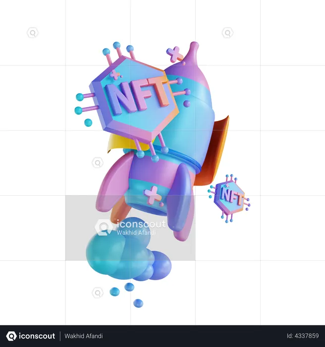 Nft Startup  3D Illustration