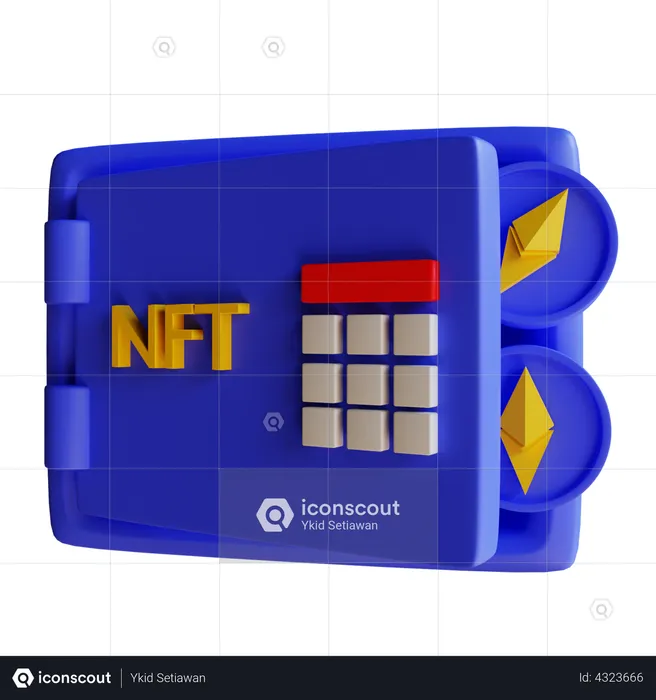 Stockage nft  3D Illustration