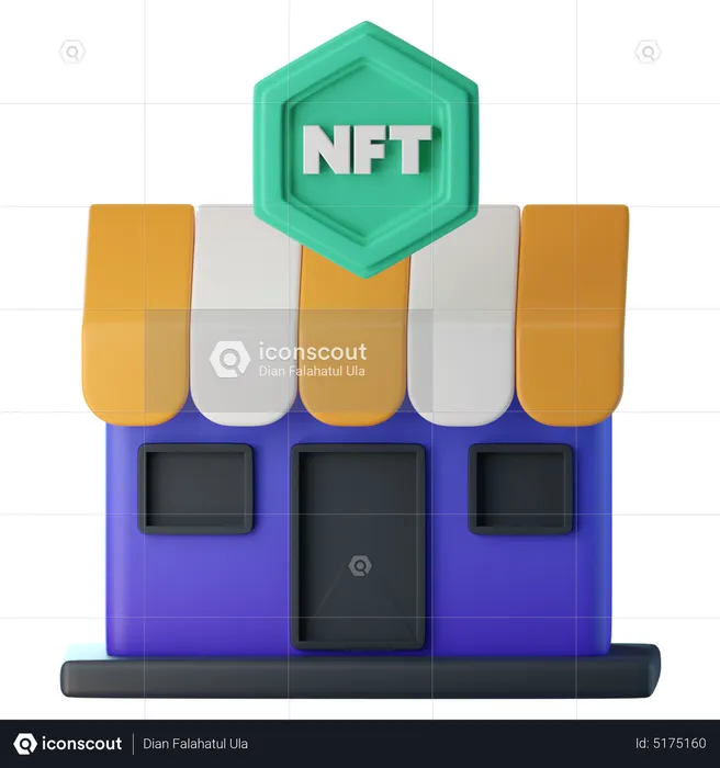 NFT Store  3D Icon