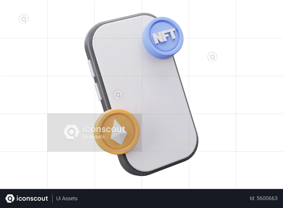 Nft To Ethereum Exchange  3D Icon