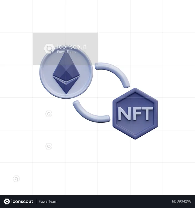 Nft Trade  3D Illustration