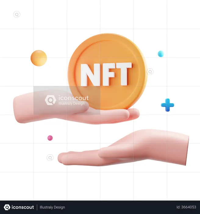 NFT-Übertragung  3D Icon