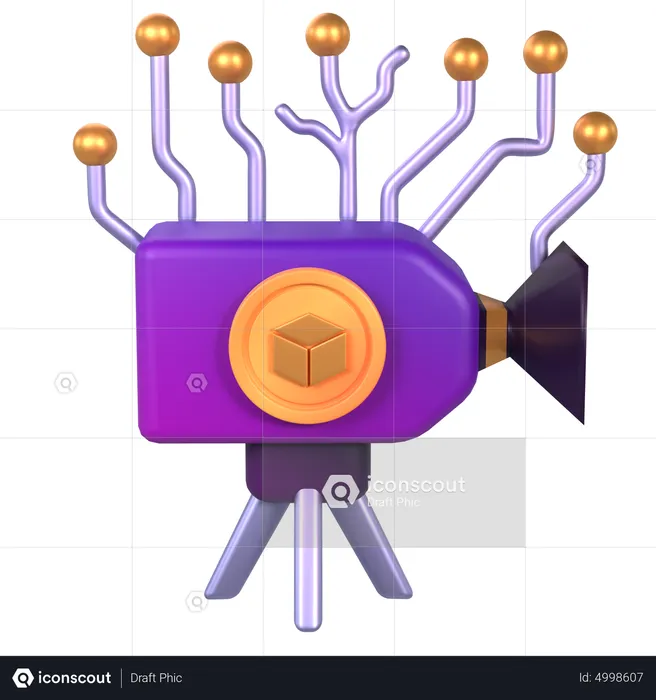 NFT Video  3D Icon