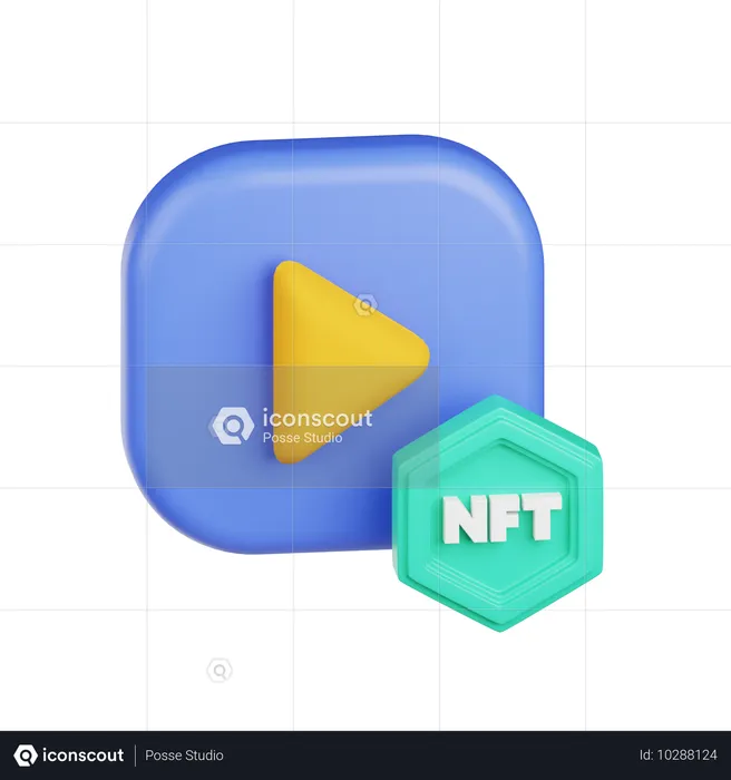 Nft Video  3D Icon