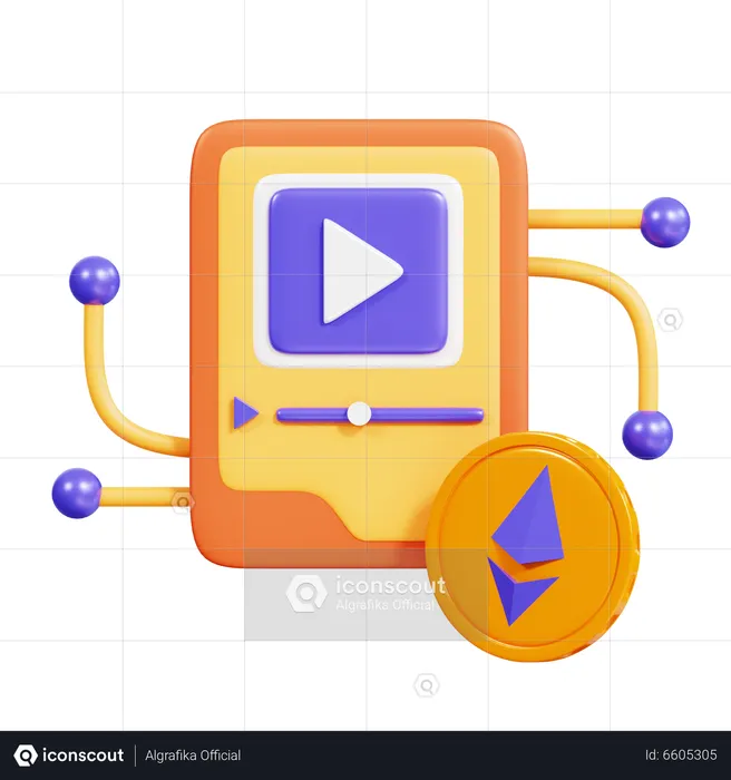 Nft Video  3D Icon