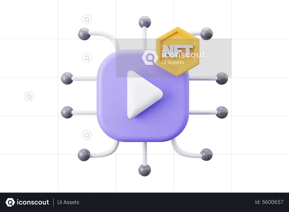 Nft Video  3D Icon