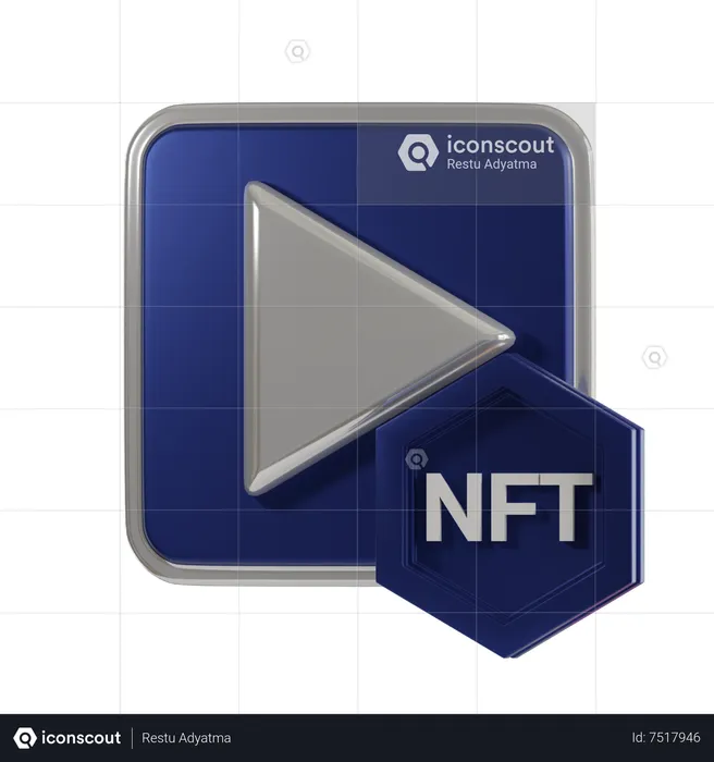 NFT Video  3D Icon