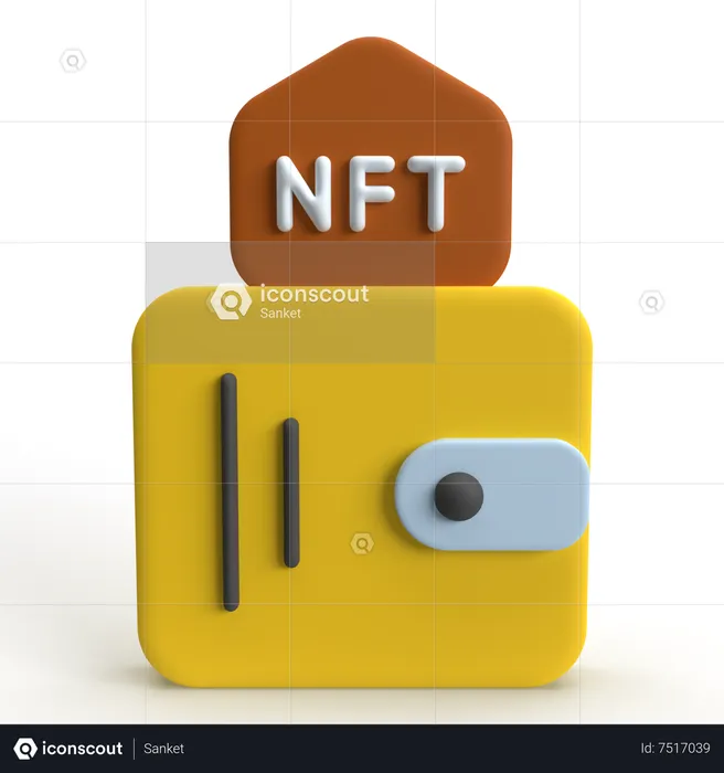 NFT Wallet  3D Icon