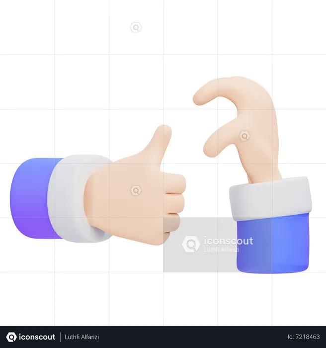 Nice Try Gesture  3D Icon
