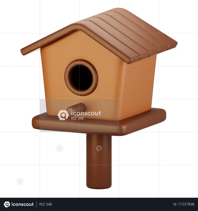 Nichoir à oiseaux  3D Icon