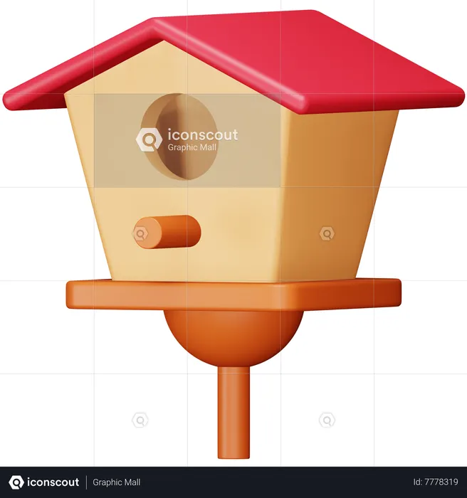 Nichoir à oiseaux  3D Icon