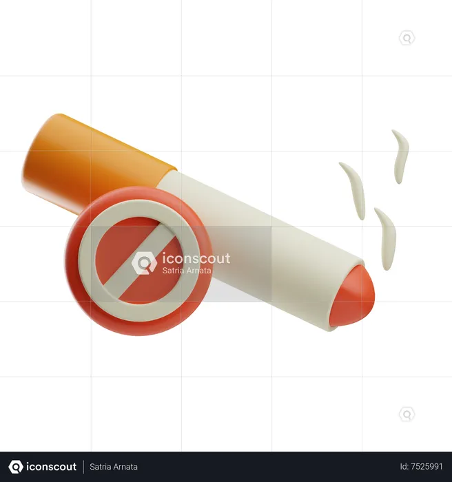Rauchen verboten  3D Icon