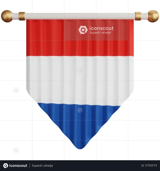 Niederländische flagge Flag 3D Icon