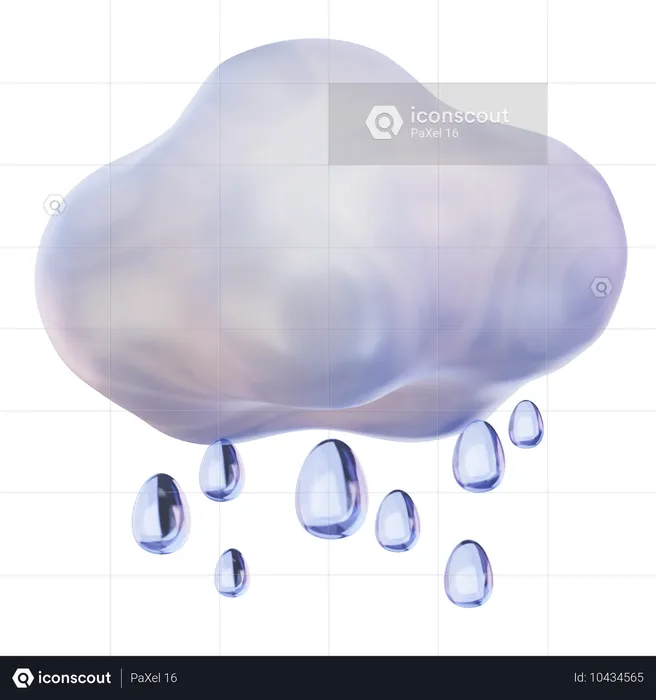 Nieselregen  3D Icon