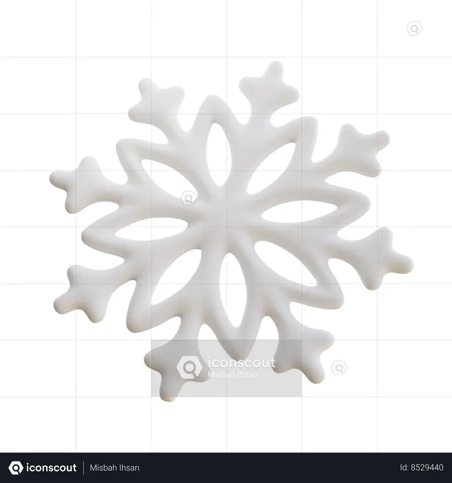 Nieve invierno  3D Icon