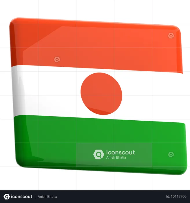 Niger Flag 3D Icon