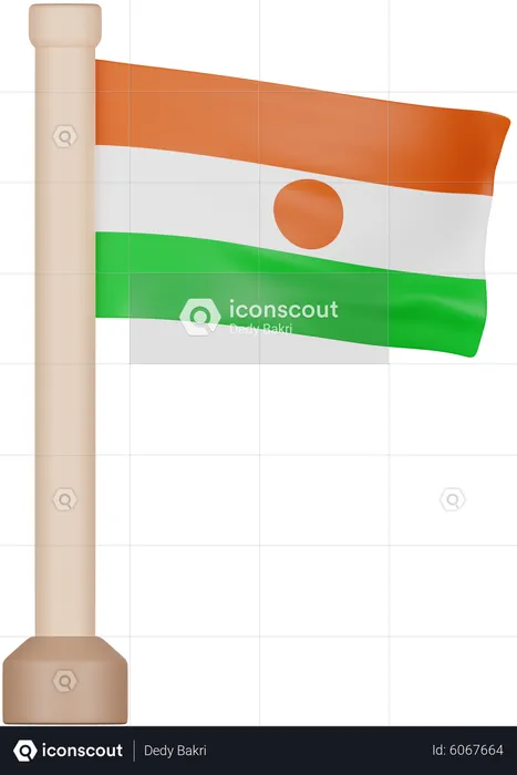 Niger Flag Flag 3D Icon